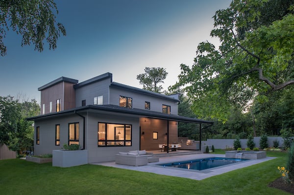 Modern Style Custom Home with Solar Panels by AV Architects and Builders in Arlington Virginia Northern Virginia Custom Home Builders Modern Style Custom Home with Solar Panels by AV Architects and Builders in Arlington Virginia Northern Virginia Custom Home Builders