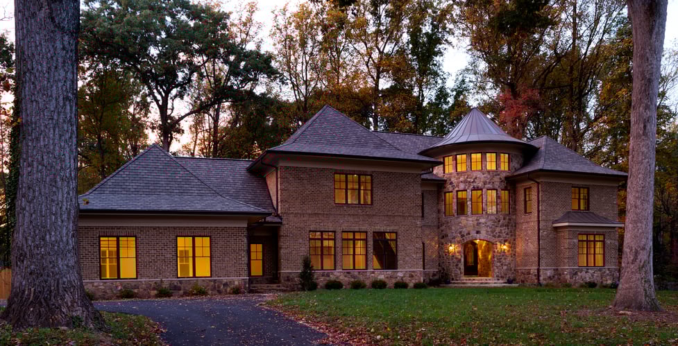 High End Luxury Custom Home by Design Build Firm AV Architects and Builders in McLean Virginia Northern Virginia Custom Home Builders