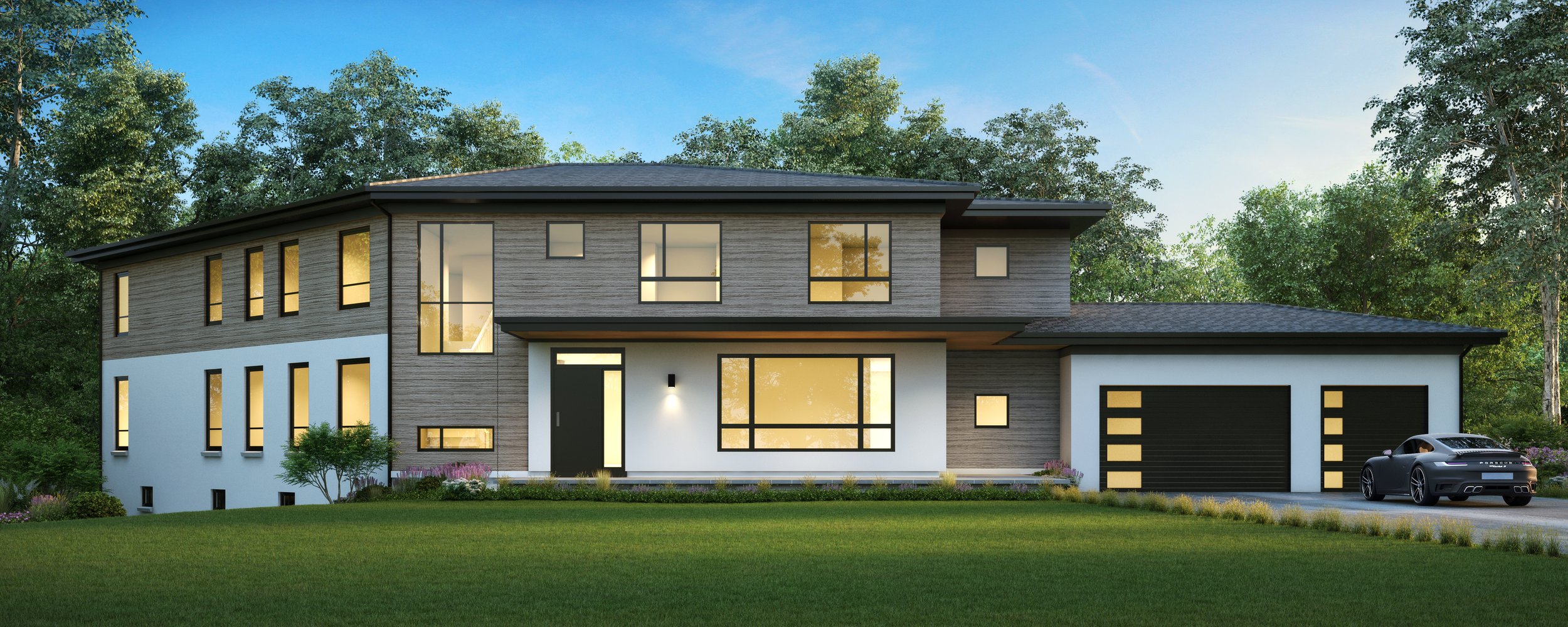 Angle House. Semicustom home models by AV Architects and Builders renowned luxury home builders in Northern Virginia