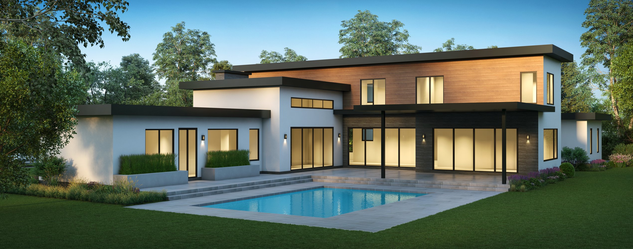 MID-CENTURY INTERNATIONAL Semicustom home models by AV Architects and Builders renowned luxury home builders in Northern Virginia