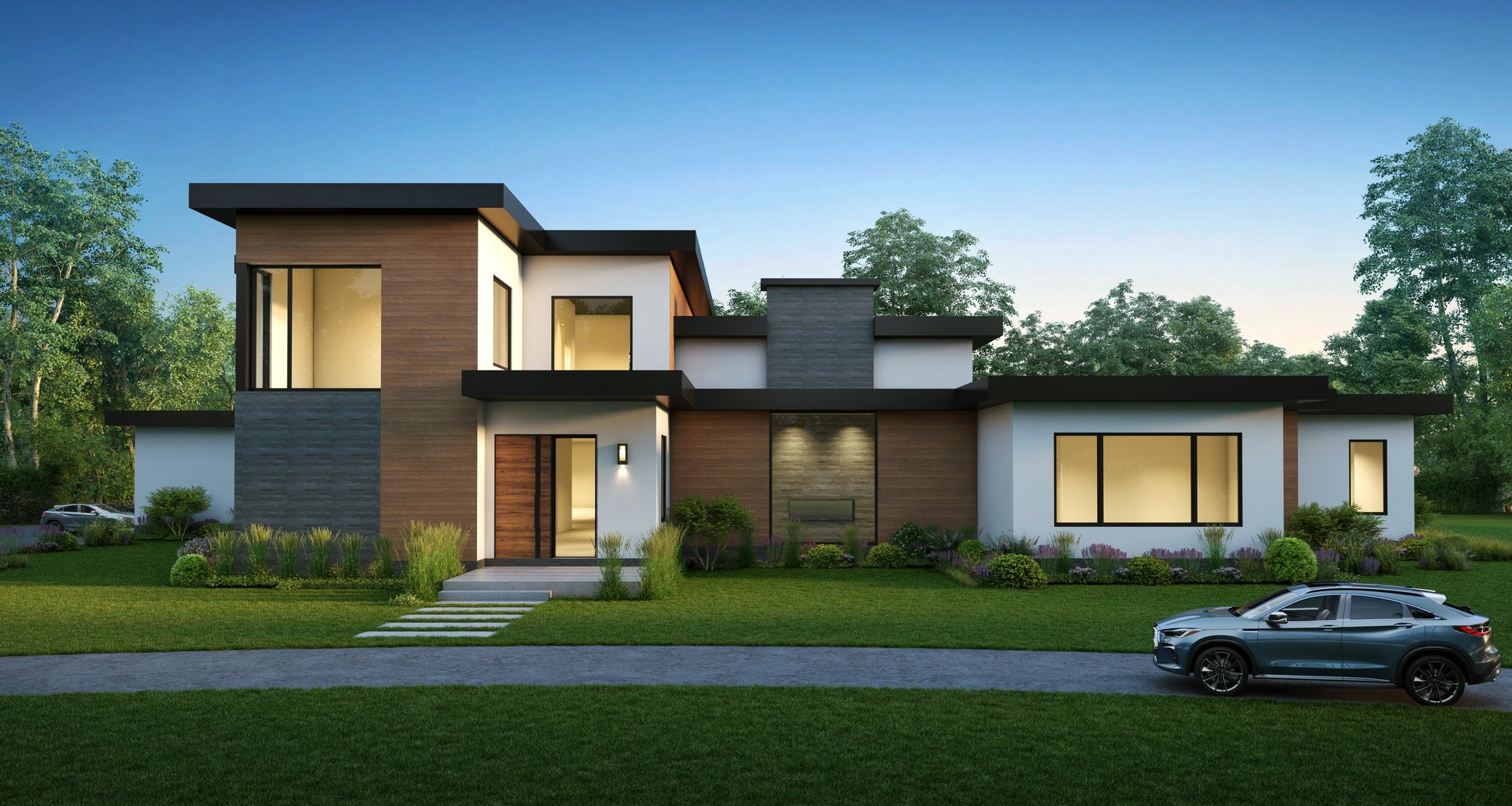 mid century international. Semicustom home models by AV Architects and Builders renowned luxury home builders in Northern Virginia