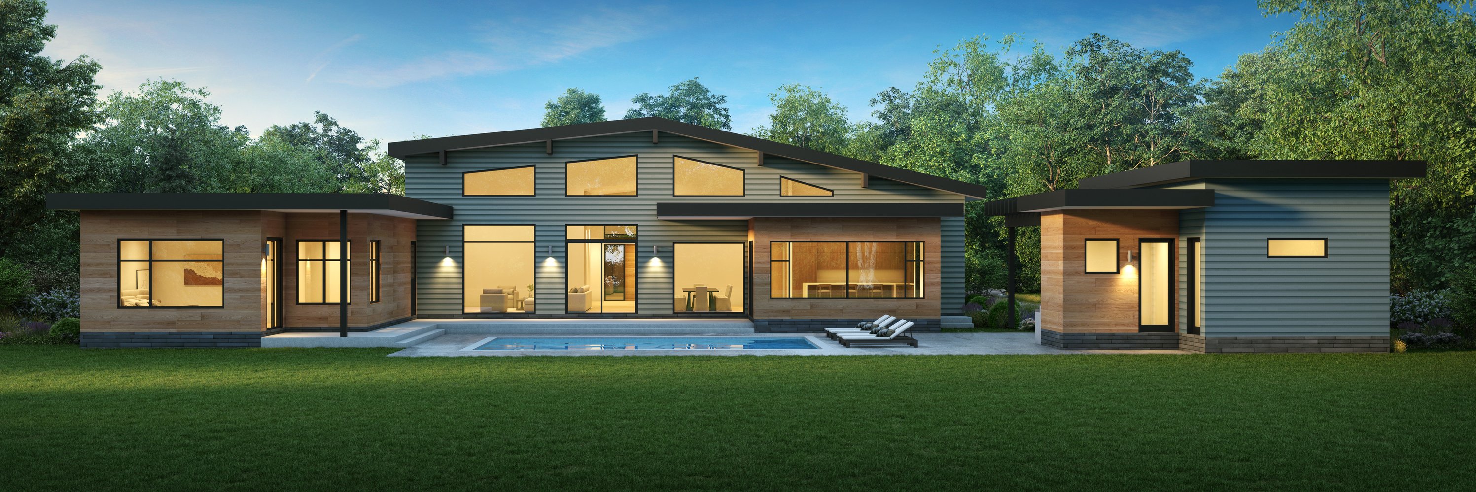 mid century ranch. Semicustom home models by AV Architects and Builders renowned luxury home builders in Northern Virginia