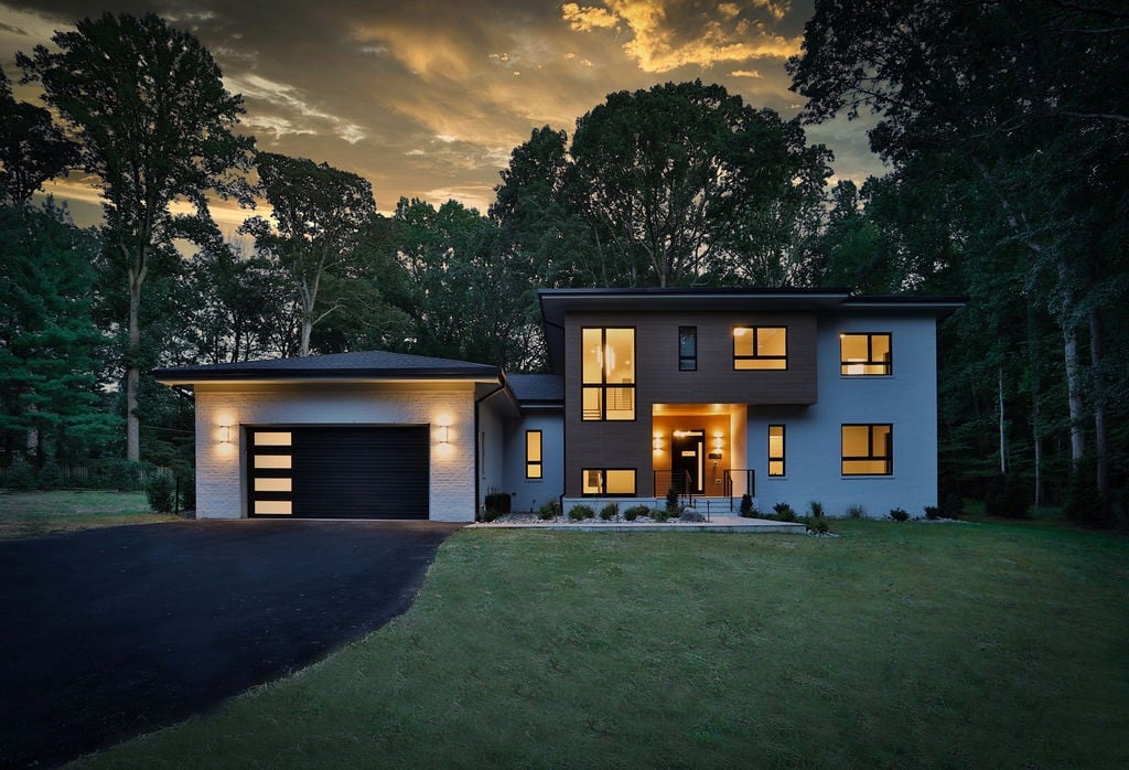 Modern Style High End Luxury Custom Home by Design Build Firm AV Architects and Builders in Great Falls Northern Virginia The Architect House