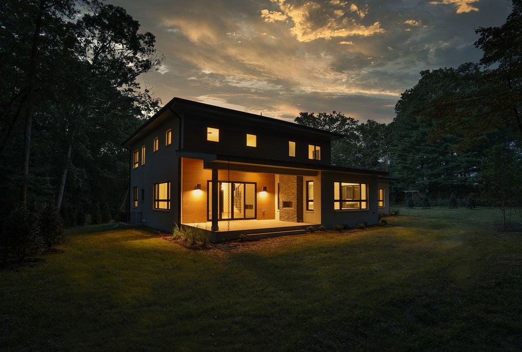 Modern Style High End Luxury Custom Home by Design Build Firm AV Architects and Builders in Great Falls Northern Virginia