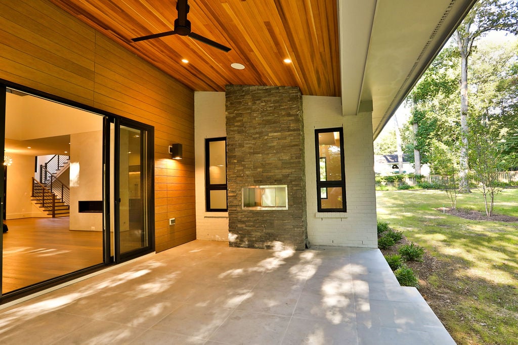 Modern Style High End Luxury Custom Home by Design Build Firm AV Architects and Builders in Great Falls Northern Virginia